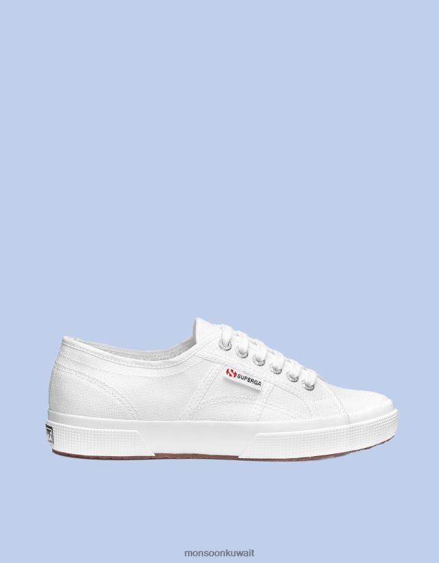 حذاء Superga 2750 النباتي الكلاسيكي أحذية أبيض Monsoon نحيف N4BV8X1563 - Monsoon kuwait avenues