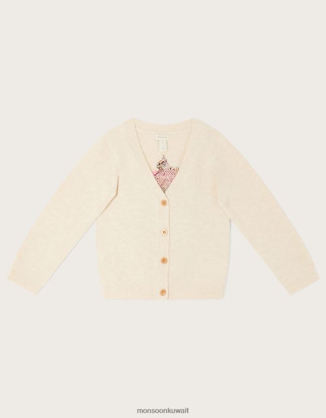 Monsoon Kuwait - سترة إنتارسيا برقبة على شكل حرف V ملابس الجمل (الشوفان) Monsoon أطفال N4BV8X1996