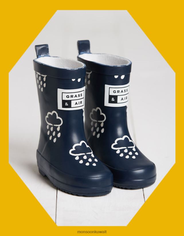 لون العشب والهواء الذي يكشف عن اللون الأزرق أحذية الأزرق الداكن) Monsoon أطفال N4BV8X2379 - Monsoon online customer service