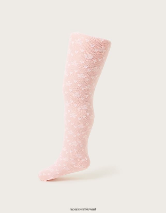 طفل loveheart الجوارب الدانتيل ملحق لون القرنفل Monsoon بنت N4BV8X2849 - Monsoon kuwait online shopping