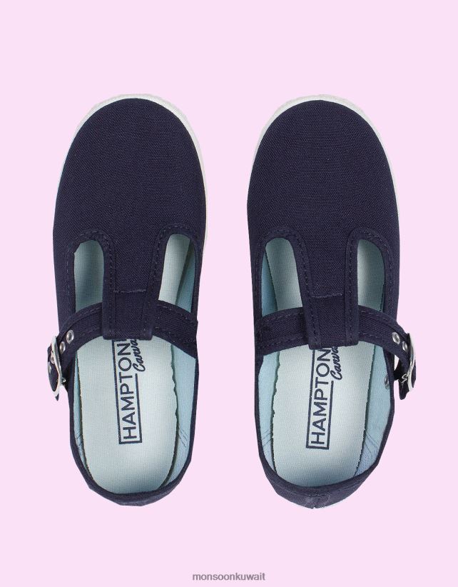 هامبتون قماش نانتوكيت plimsolls الأزرق أحذية الأزرق الداكن) Monsoon أطفال N4BV8X2389 - Monsoon online customer service