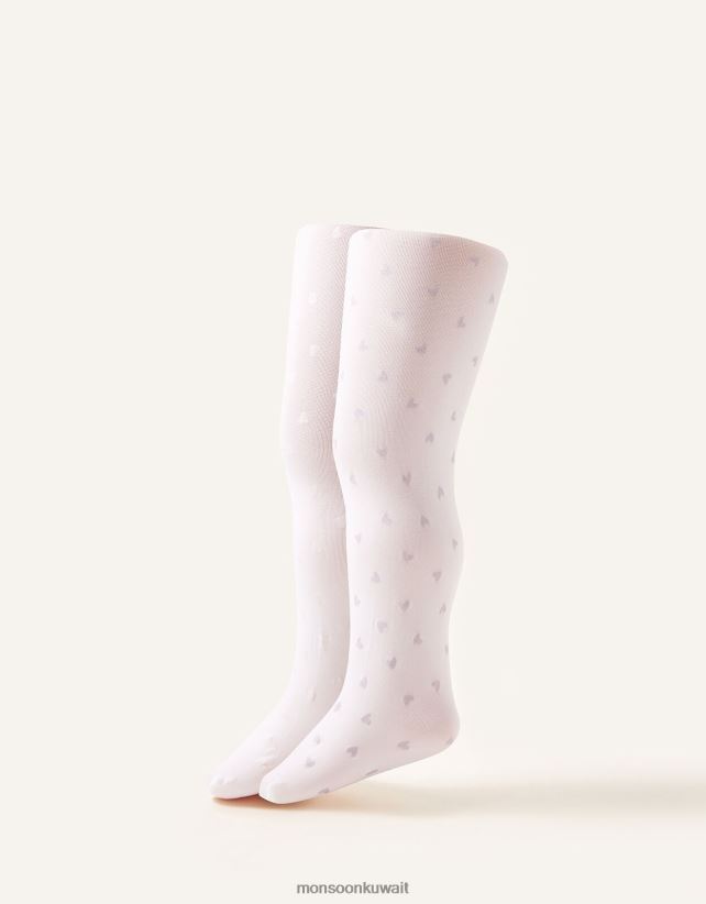 Monsoon محل - بريق الجوارب القلب twinset ملحق متعدد Monsoon بنت N4BV8X2649